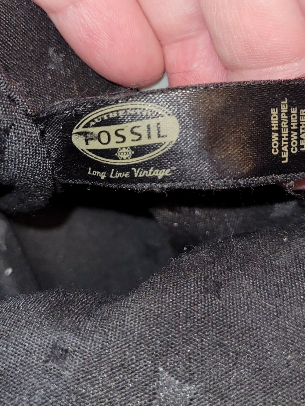 Fossil Maddox Black Leather Bucket style Purse. - Picture 9 of 16